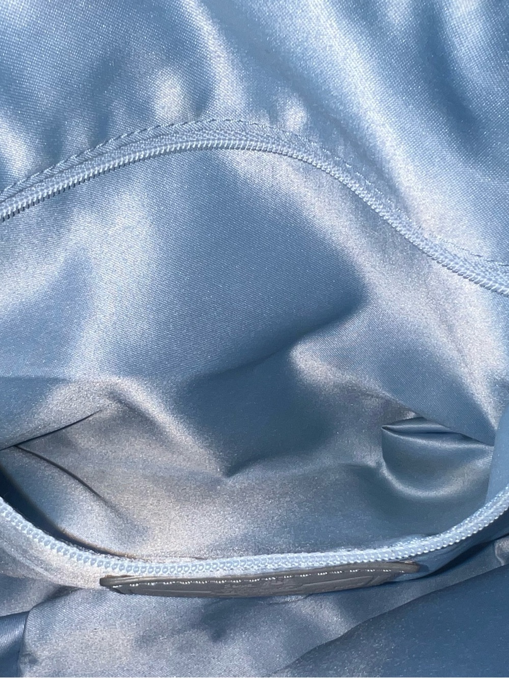 Coach 2010 Madison Sophia Satchel in Blue and Gray Clover Print WCrossbody Strap - Picture 7 of 12